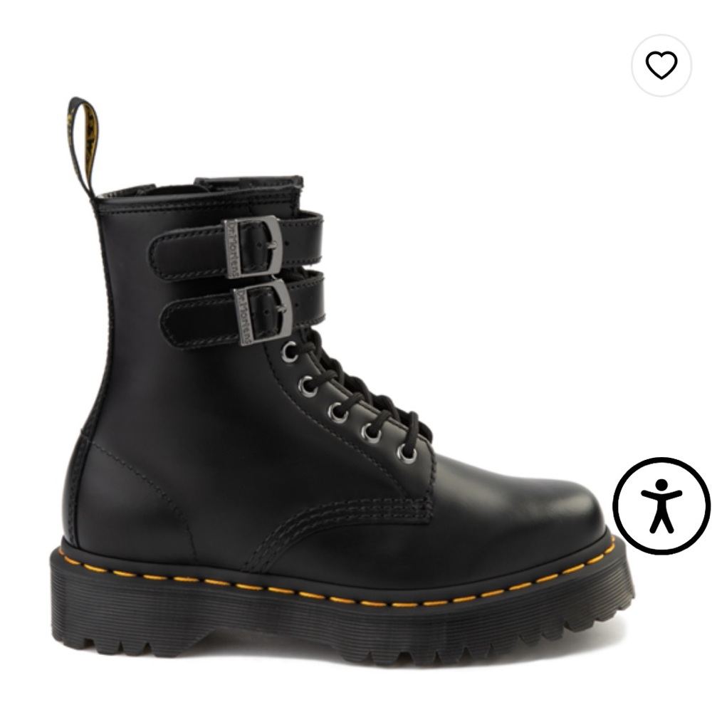 Dr. Martens Women’s 1460 8-Eye Bex Buckle Boot - Black